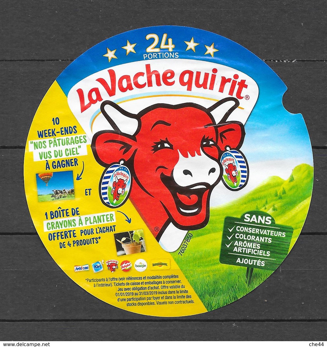 Étiquette De Boîte 24 Portions : La Vache Qui Rit. (Voir Commentaires) - Fromage
