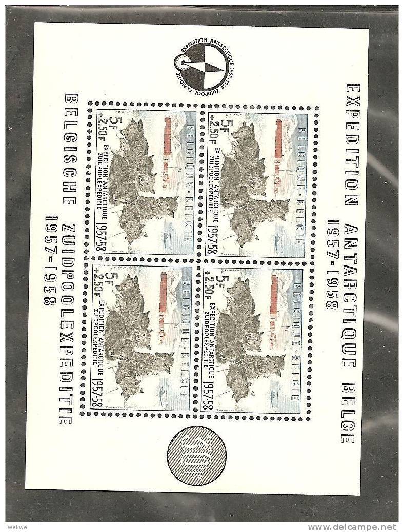 Bel Mi.Nr.1073/ Belgien,  (Block 25) Antarctique Expedition 1957-58 ** - 1924-1960