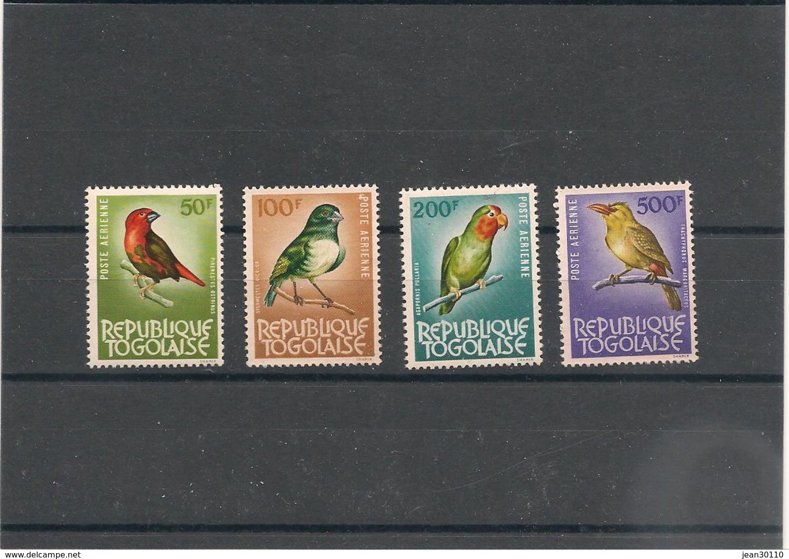 TOGO OISEAUX Années 1964/65 P.A. N° 40 Et 42 (S.G ) Et N° 39 Et 41 ** Forte Côte - Togo (1960-...)