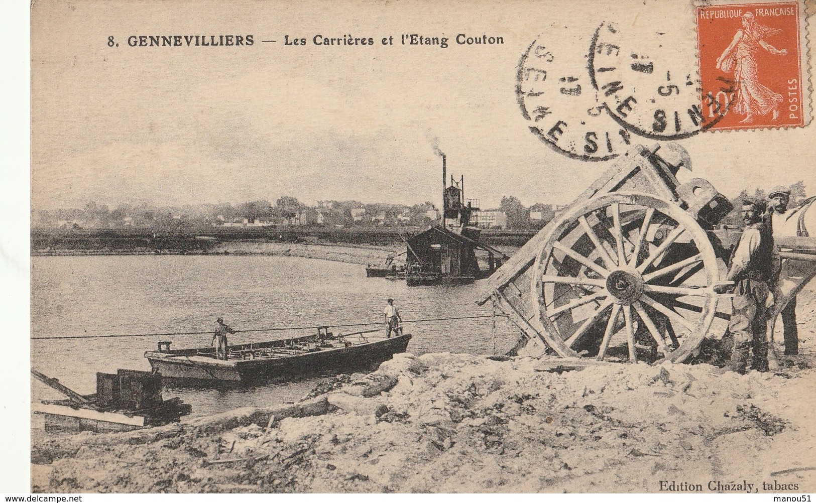 GENEVILLIERS  Les Carrières Et L'Etang Couton - Gennevilliers