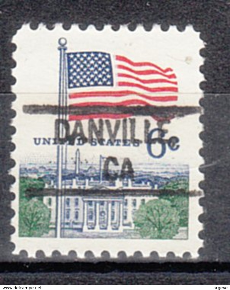 USA Precancel Vorausentwertung Preo, Locals California, Danville 828 - Préoblitérés