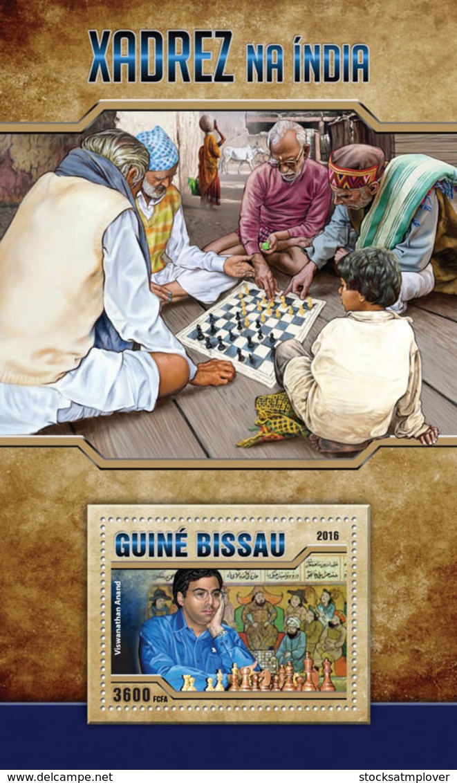 Guinea Bissau 2016 Chess In India - Guinée-Bissau