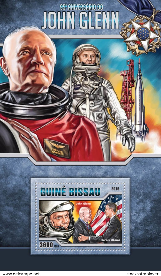 Guinea Bissau 2016  John Paul II Space Astronaut - Guinea-Bissau