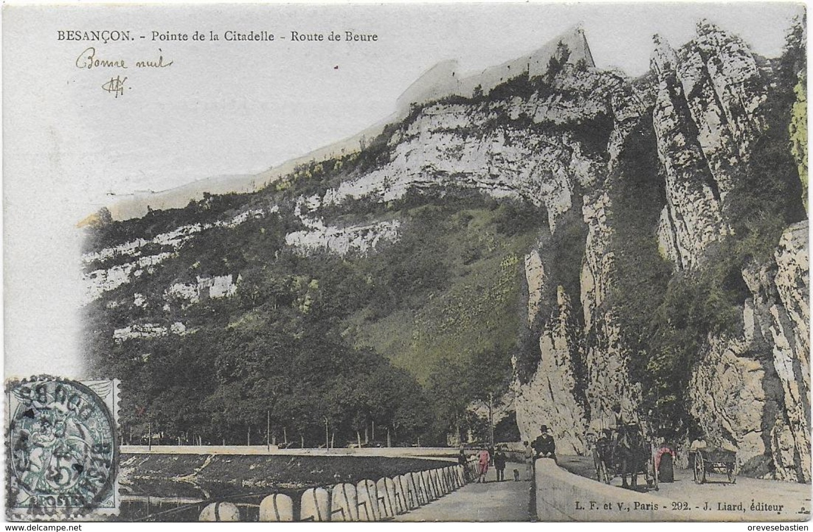 CPA - BESANCON - POINTE DE LA CITADELLE - ROUTE DE BEURE - 1904 - Besancon