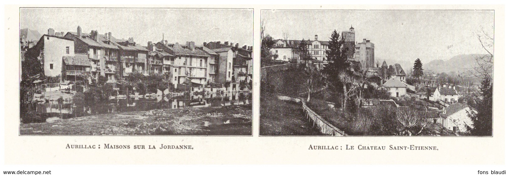 1924 - Iconographie - Aurillac (Cantal) - Vues - FRANCO DE PORT - Non Classés