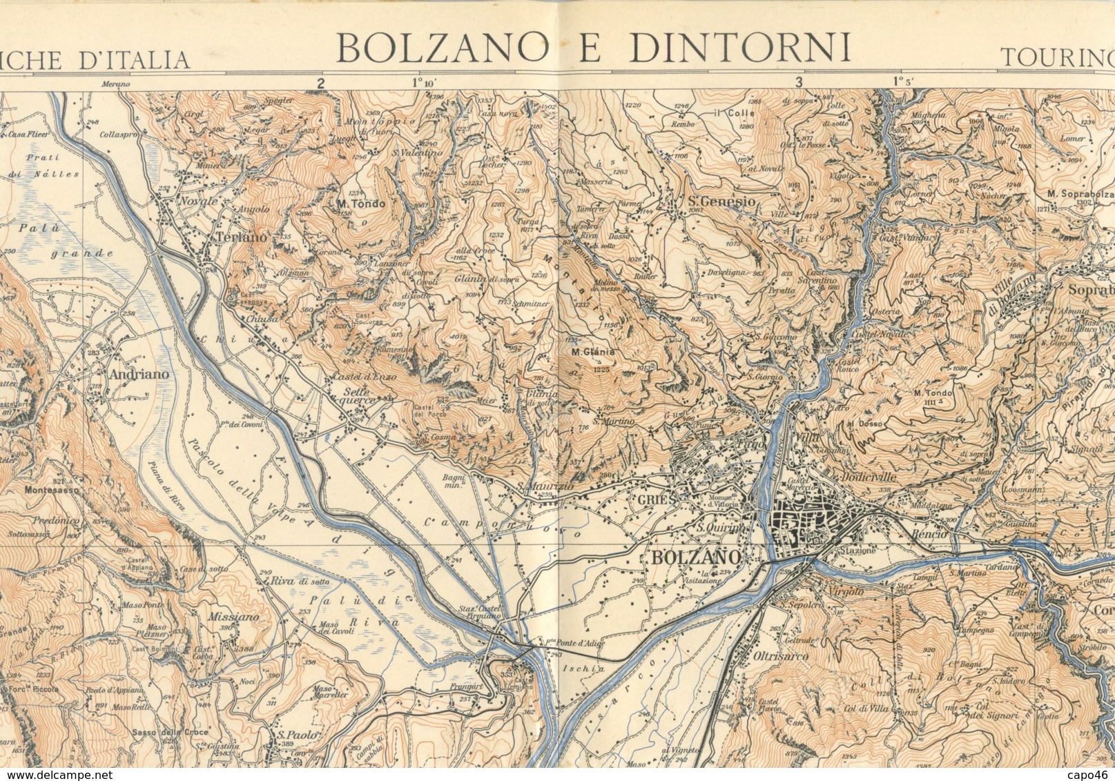 CG 9 - CARTA DELLE ZONE TURISTICHE - BOLZANO E DINTORNI - Cartes Géographiques