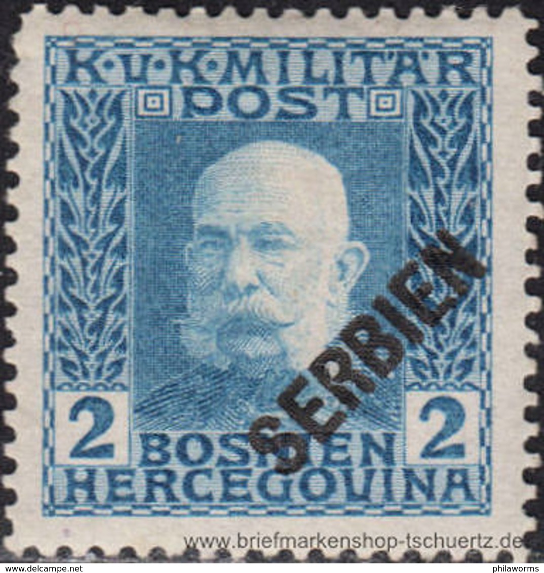 Österreich 1916, Mi. Feldpost Serbien 23 * - Neufs