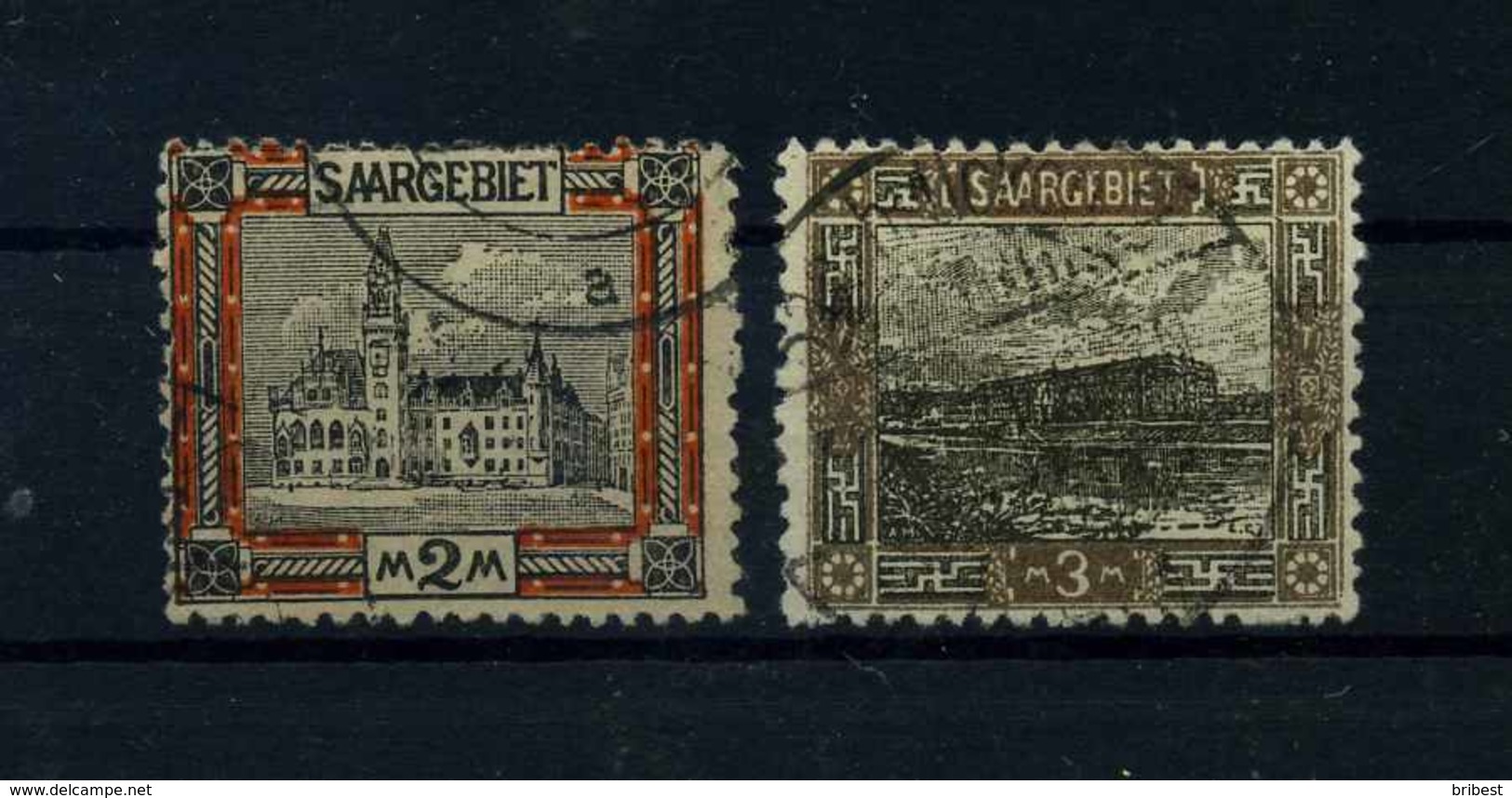 SAARGEBIET 1921 Nr 65-66 Gestempelt (109519) - Sonstige & Ohne Zuordnung