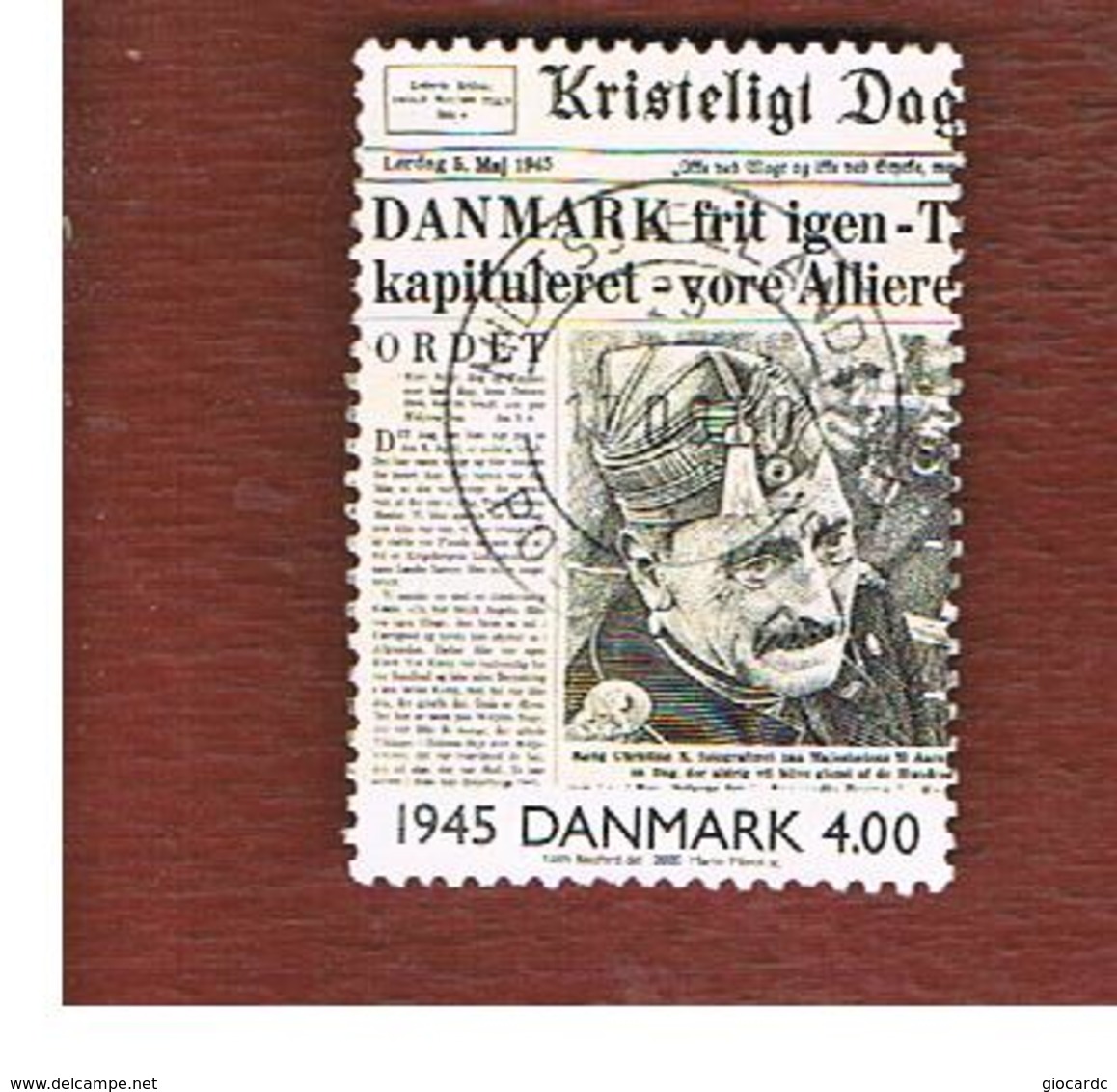 DANIMARCA (DENMARK)  -   SG 1212   -  2000  THE 20^ CENTURY: NEWSPAPER    - USED ° - Usado