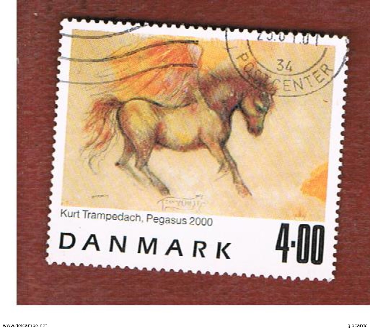 DANIMARCA (DENMARK)  -   SG 1219   -  2000  PAINTINGS: PEGASUS  - USED ° - Usati