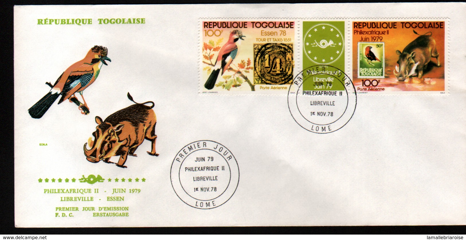 Togo,1979, PHILEXAFRIQUE II,. INTERNATIONAL PHILATELIC EXHIBITION - Togo (1960-...)