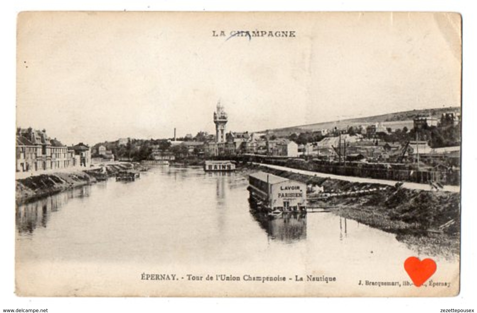 34979-ZE-51-LA CHAMPAGNE-EPERNAY-Tour De L' Union Champenoise-La Nautique------------bateau Lavoir - Epernay