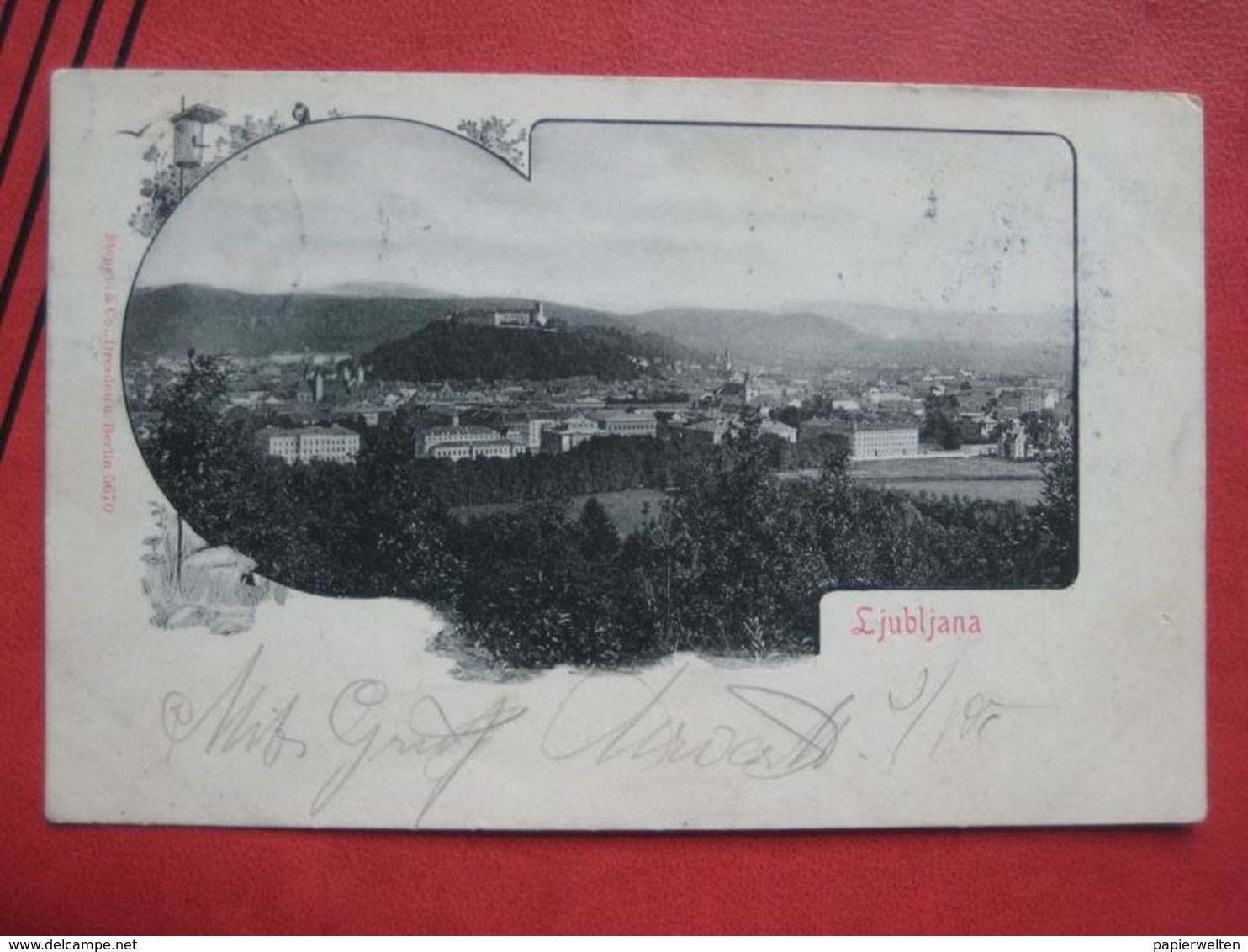 Ljubljana / Laibach - Panorama 1901 - Slowenien