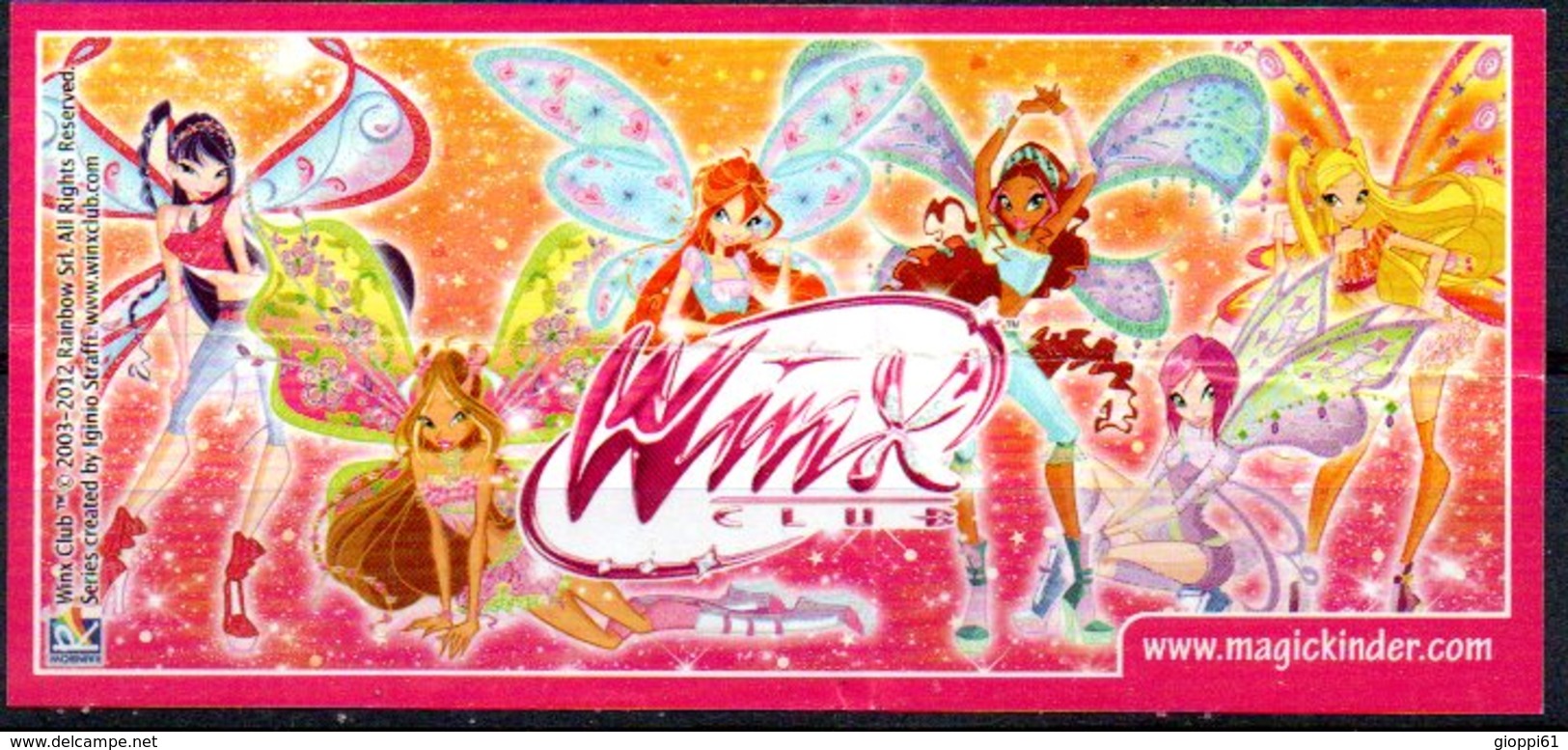 Cartina Istruzioni Kinder ' Winx' (Fronte E Retro) - Istruzioni