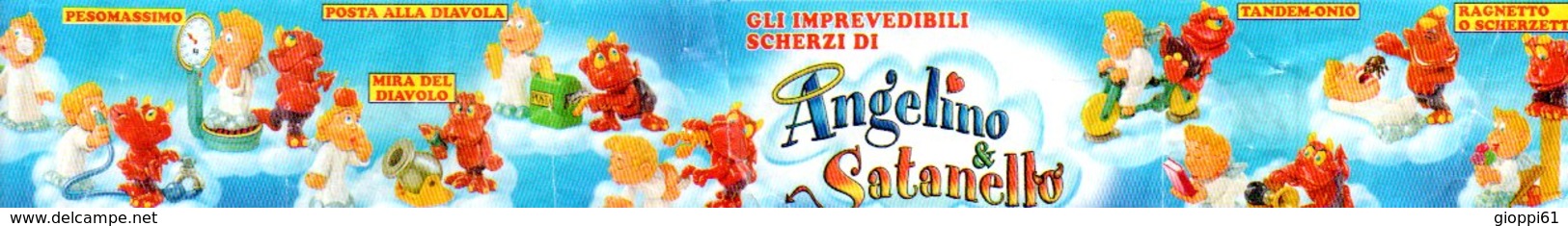 Cartina Istruzioni Kinder 'Angelino E Satanello' (Fronte E Retro) - Notices