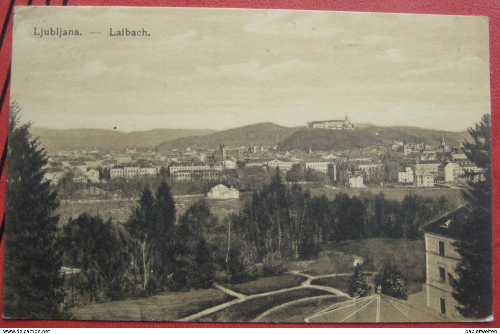 Ljubljana / Laibach - Panorama Tivoli Park 1920 - Slowenien