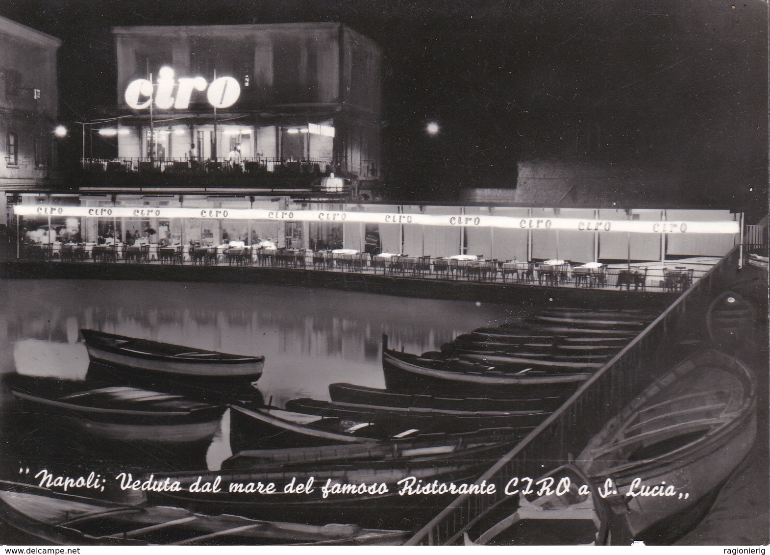 NAPOLI - Ristorante Ciro A S.Lucia Visto Dal Mare - Napoli