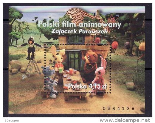 POLAND 2012 ANIMATED FILM MS MNH - Unused Stamps