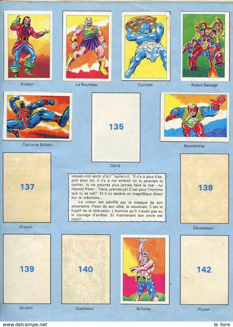 SUPERHEROS. ALBUM COLLECTION DE VIGNETTES 1981 FR3 ET RTL (A COMPLETER) - Autres & Non Classés