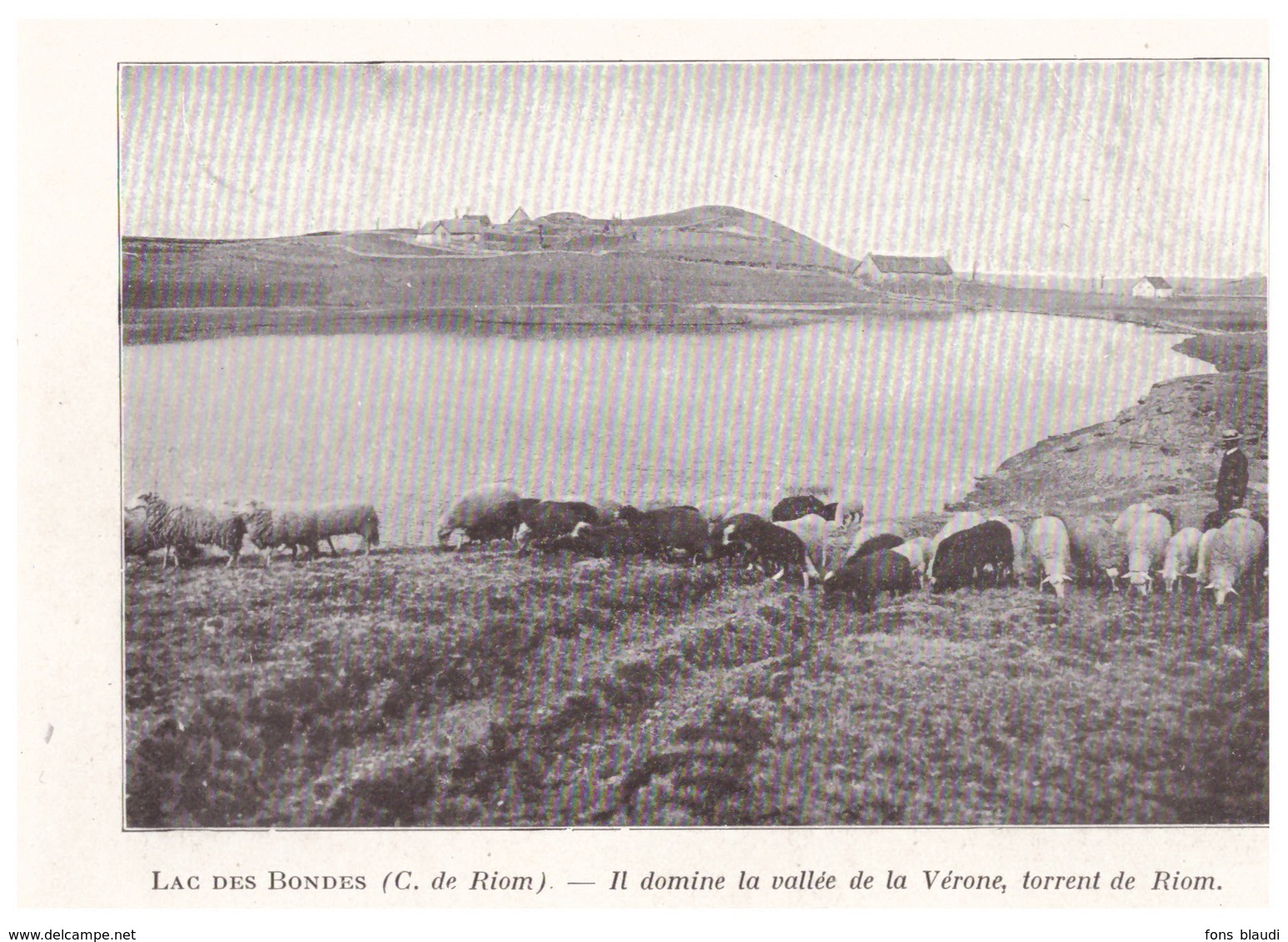 1924 - Iconographie - Riom-ès-Montagnes (Cantal) - Le Lac Des Bondes - PREVOIR FRAIS DE PORT - Non Classés