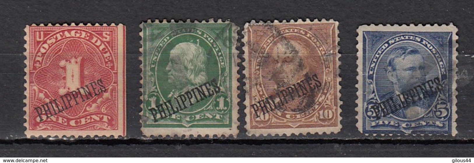 Philipines   USA  4 Timbres - Philippines