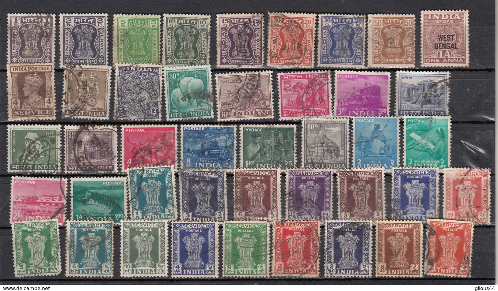 Inde  Lot De 43 Timbres - Collections, Lots & Series