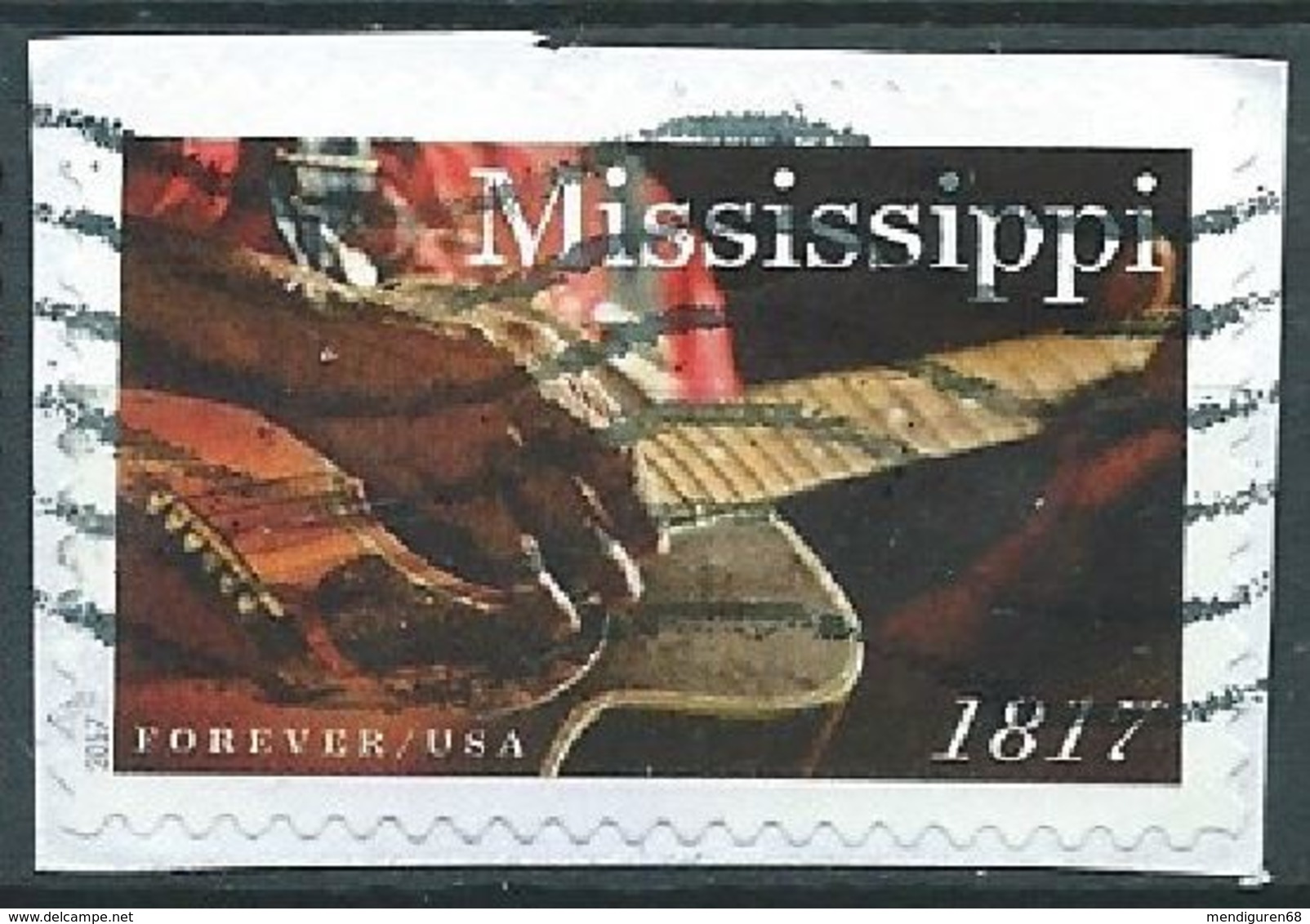 VERINIGTE STAATEN ETATS UNIS USA 2017 MISSISSIPPI STATEHOOD  F USED ON PAPER SC 5190 MI 5383 YT 5006 - Gebraucht