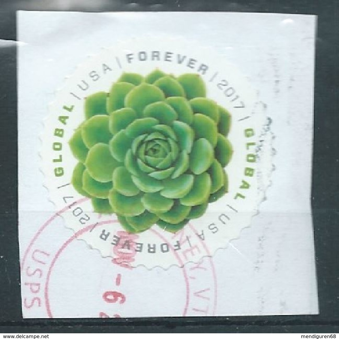 VEREINIGTE STAATEN ETATS UNIS USA 2017 GREEN SUCCULENT $1.15 USED ON PAPER SC 5198 MI 5391 YT 5014 - Gebraucht