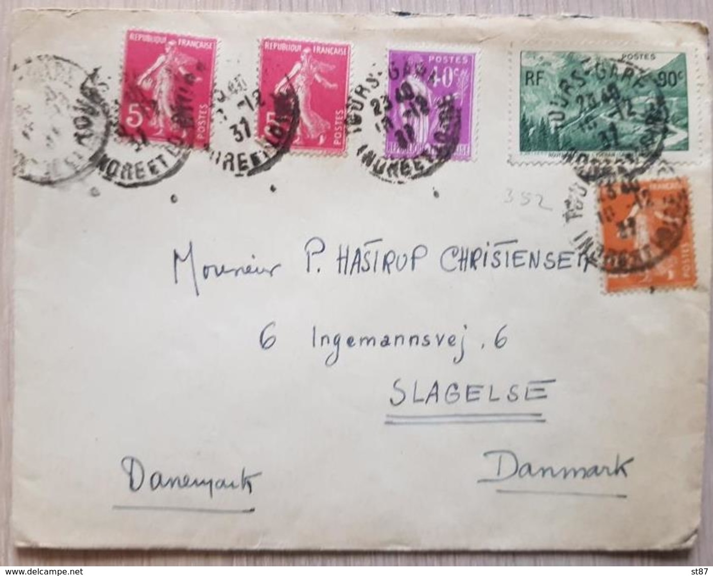 France Denmark 1937 - Other & Unclassified