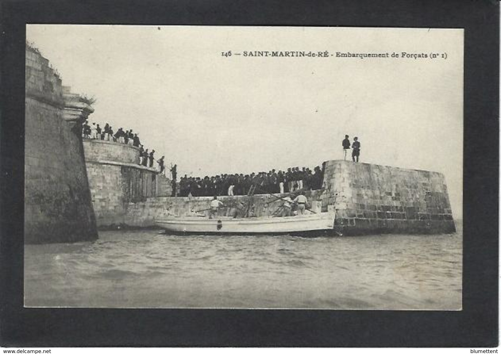 CPA Forçats Bagne Bagnards Prison Saint Martin De Ré Ile De Ré Non Circulé - Ile De Ré