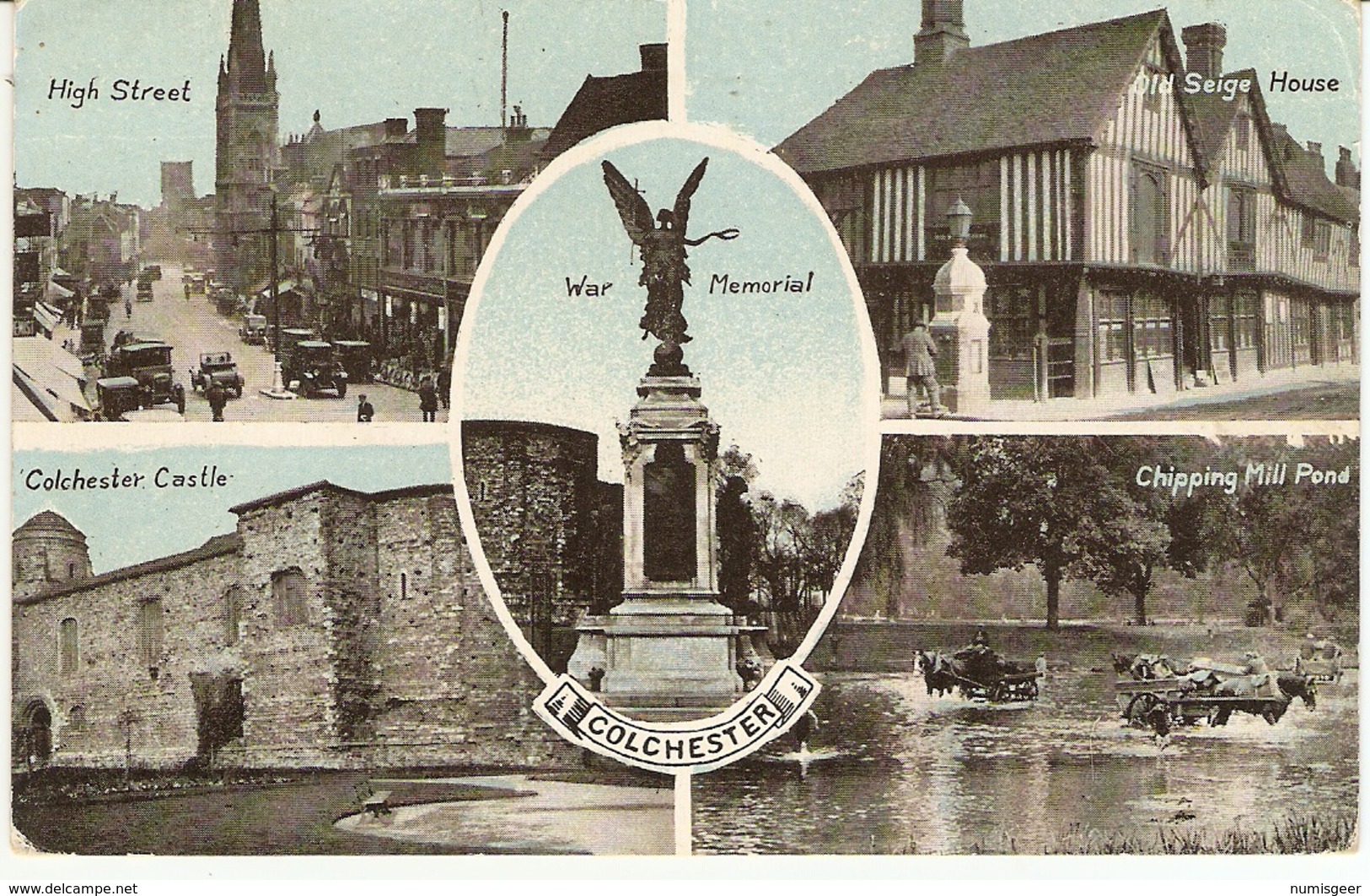 COLCHESTER - Wap Memorial - High Street  - Old Seige House - Colchester Castle - Chipping Mill Pond - Colchester