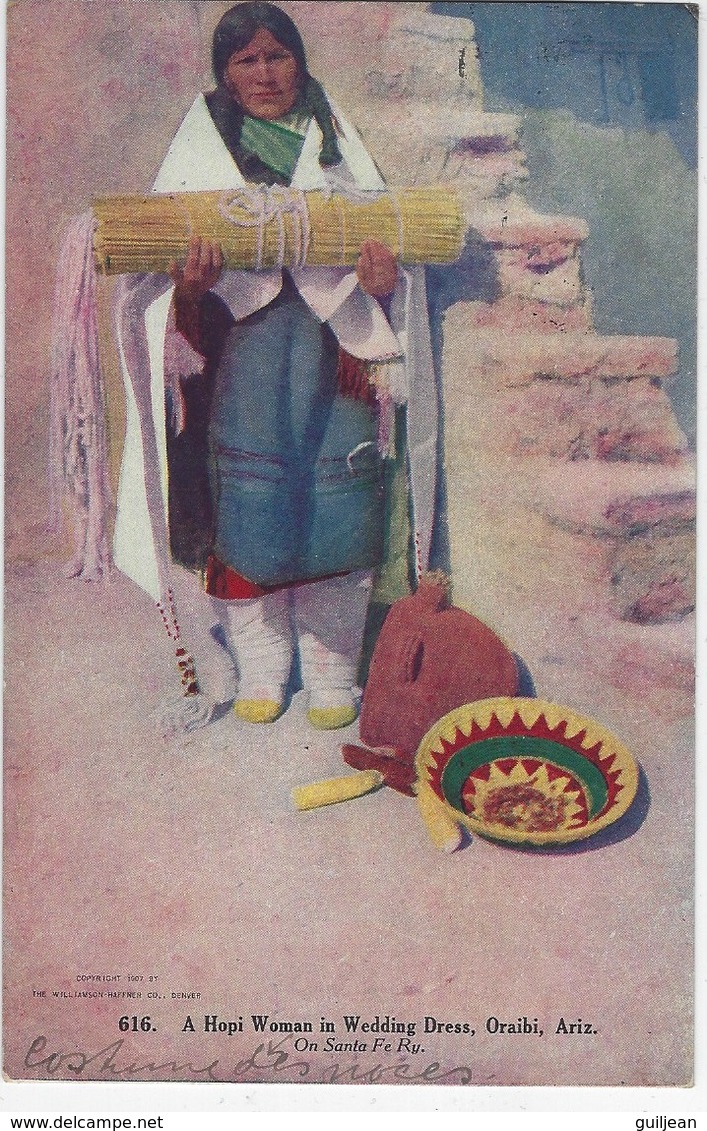 ETHNIE - 616 - A HOPI WOMAN IN WEDDING DRESS, ORAIBI, ARIZONA- "Femme Hopi En Robe De Mariée" - Amérique