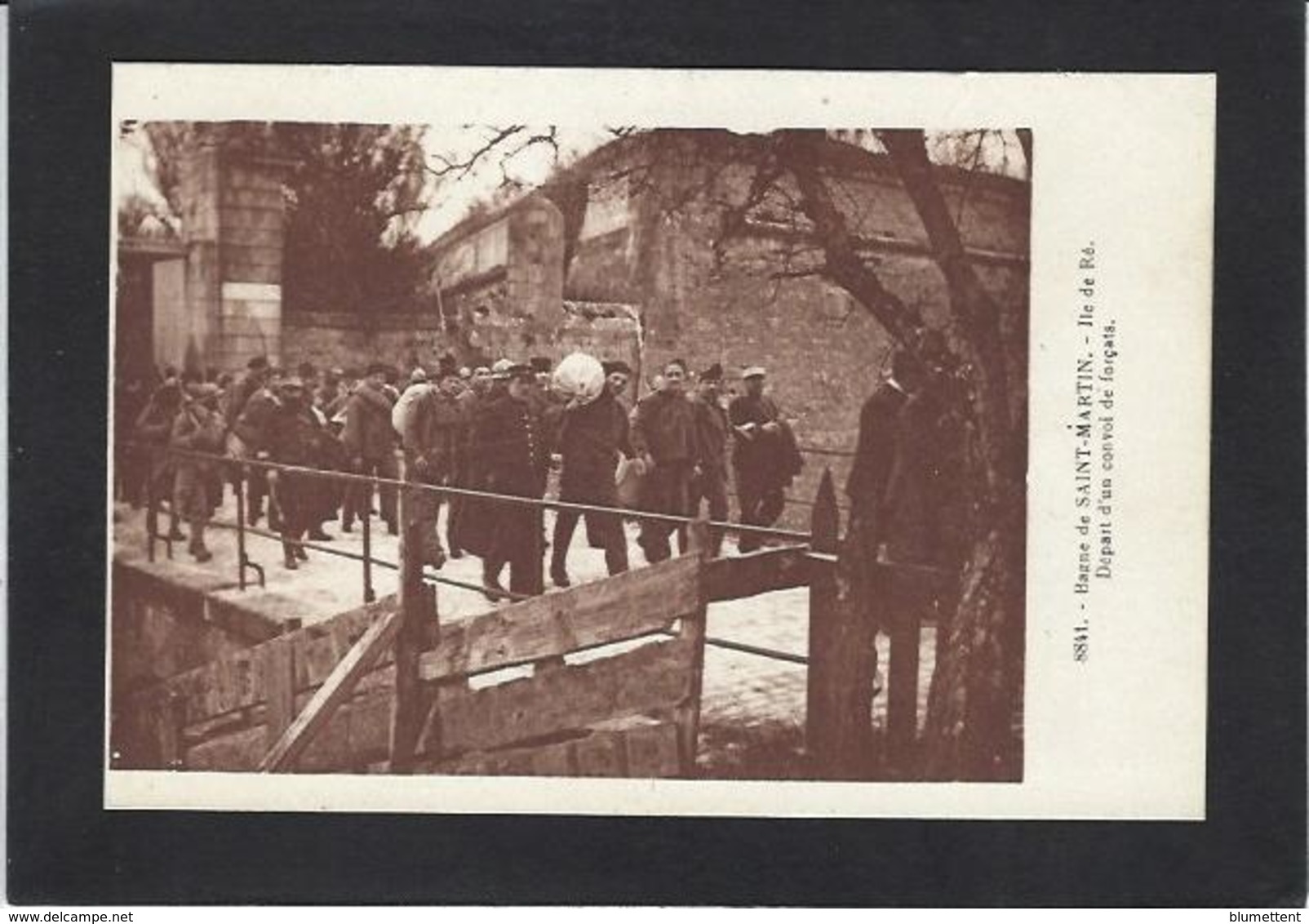 CPA Forçats Bagne Bagnards Prison Saint Martin De Ré Ile De Ré Non Circulé - Ile De Ré