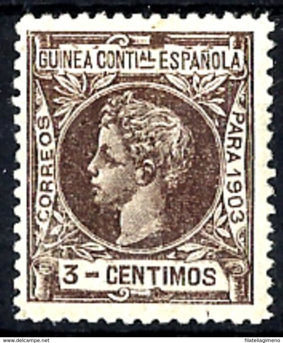 Guinea Española Nº 13 Con Charnela - Spaans-Guinea