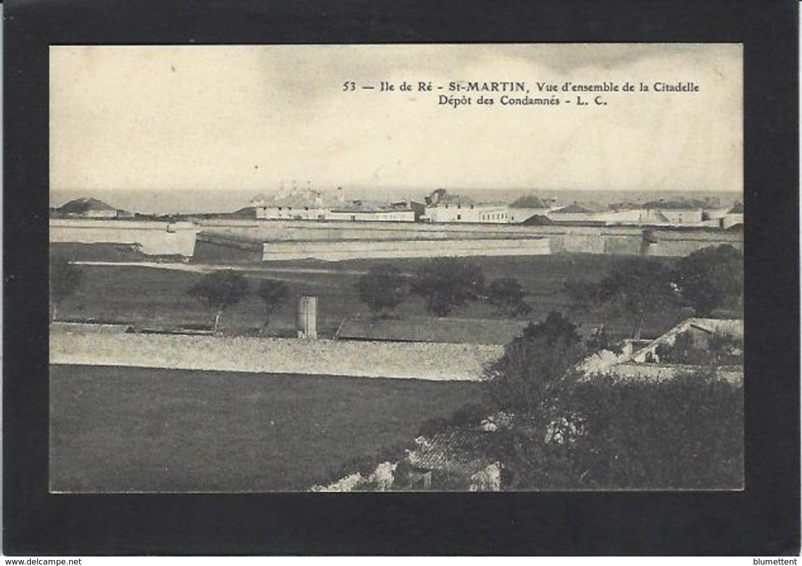 CPA Forçats Bagne Bagnards Prison Saint Martin De Ré Ile De Ré Non Circulé - Ile De Ré