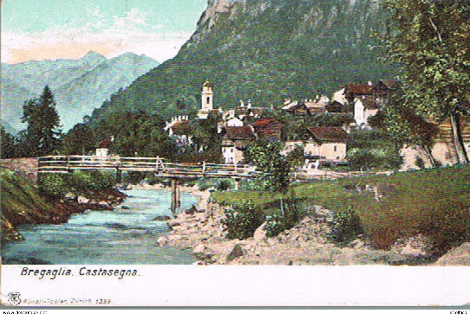 BREGAGLIA - CASTASEGNA -  PANORAMA  1900 - Castasegna