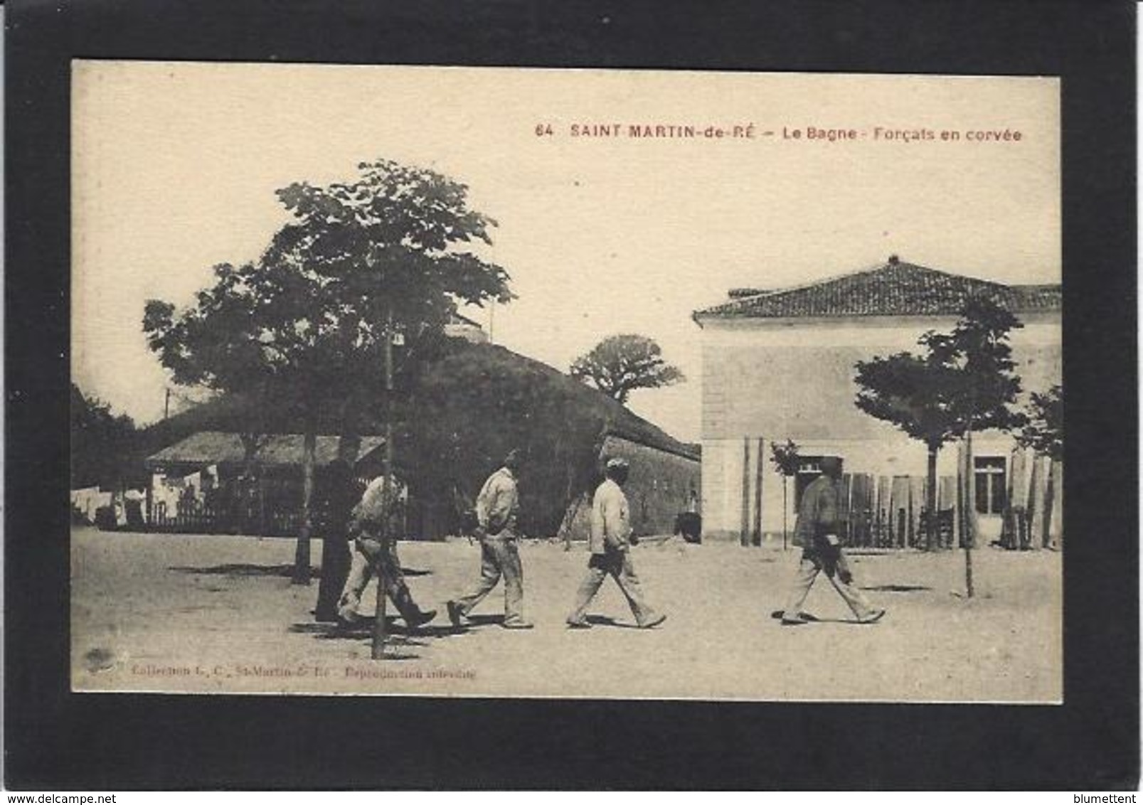 CPA Forçats Bagne Bagnards Prison Saint Martin De Ré Ile De Ré Non Circulé - Ile De Ré