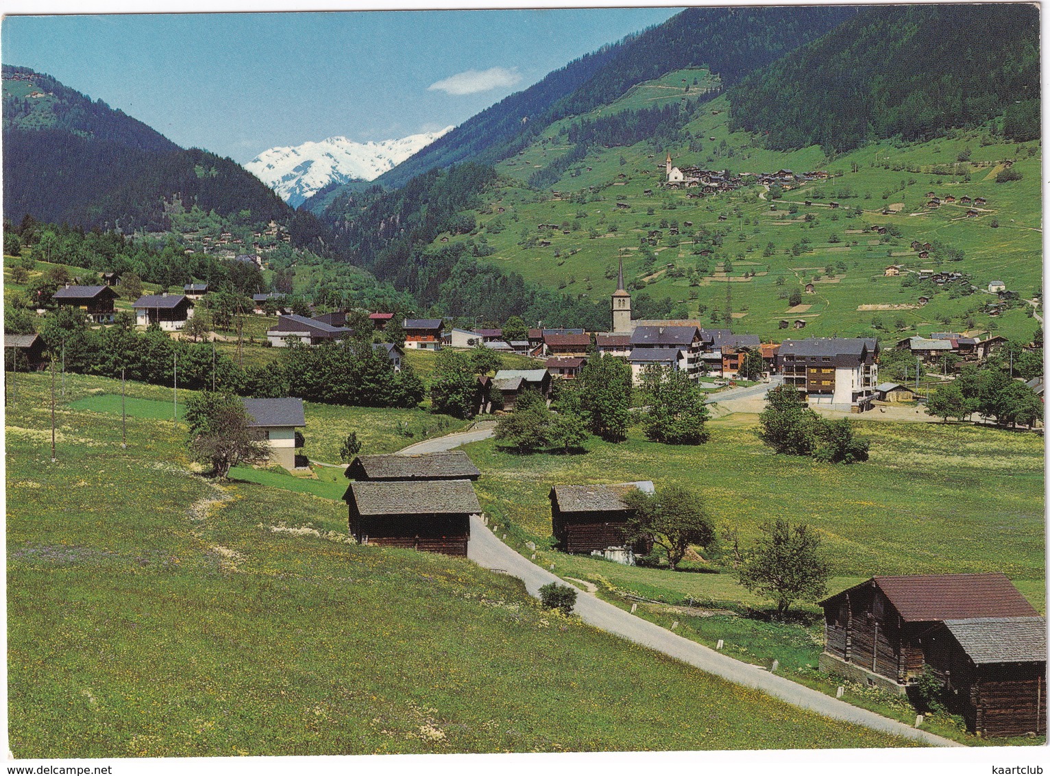Lax 1043 M. , Wallis, Im Hintergrund Ernen, Blick Ins Goms  -  (Suisse/Schweiz) - Ernen