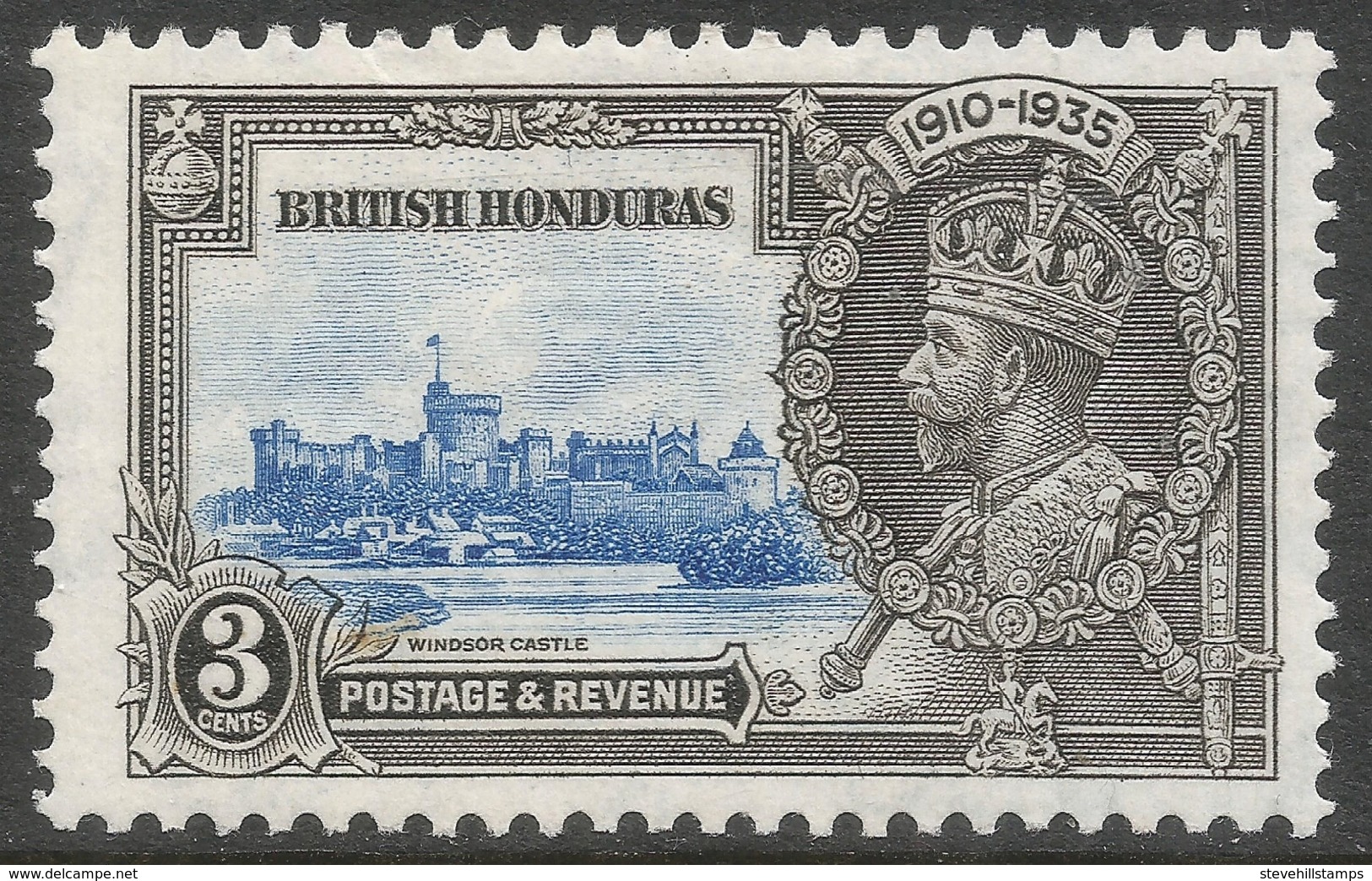 British Honduras. 1935 KGV Silver Jubilee. 3c MH SG 143 - British Honduras (...-1970)