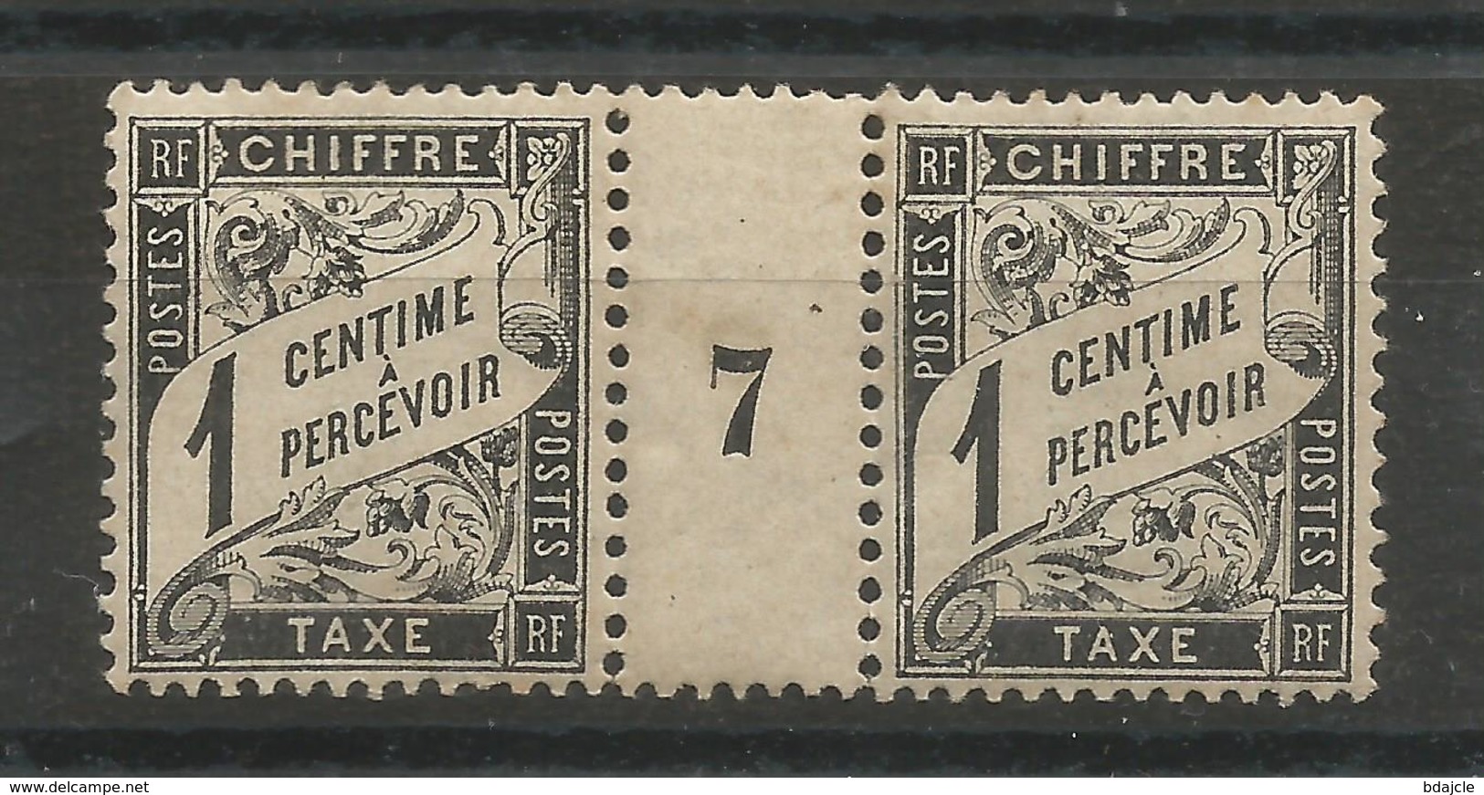 Taxe Neuf* - Millésime7 Sur 1 Ct - 1907 - Millésimes