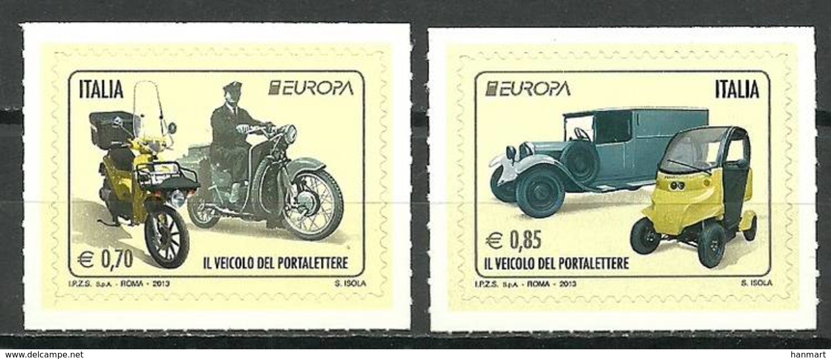 Italy 2013 Mi 3603-3604 MNH ( ZE2 ITA3603-3604dav142B ) - Auto's