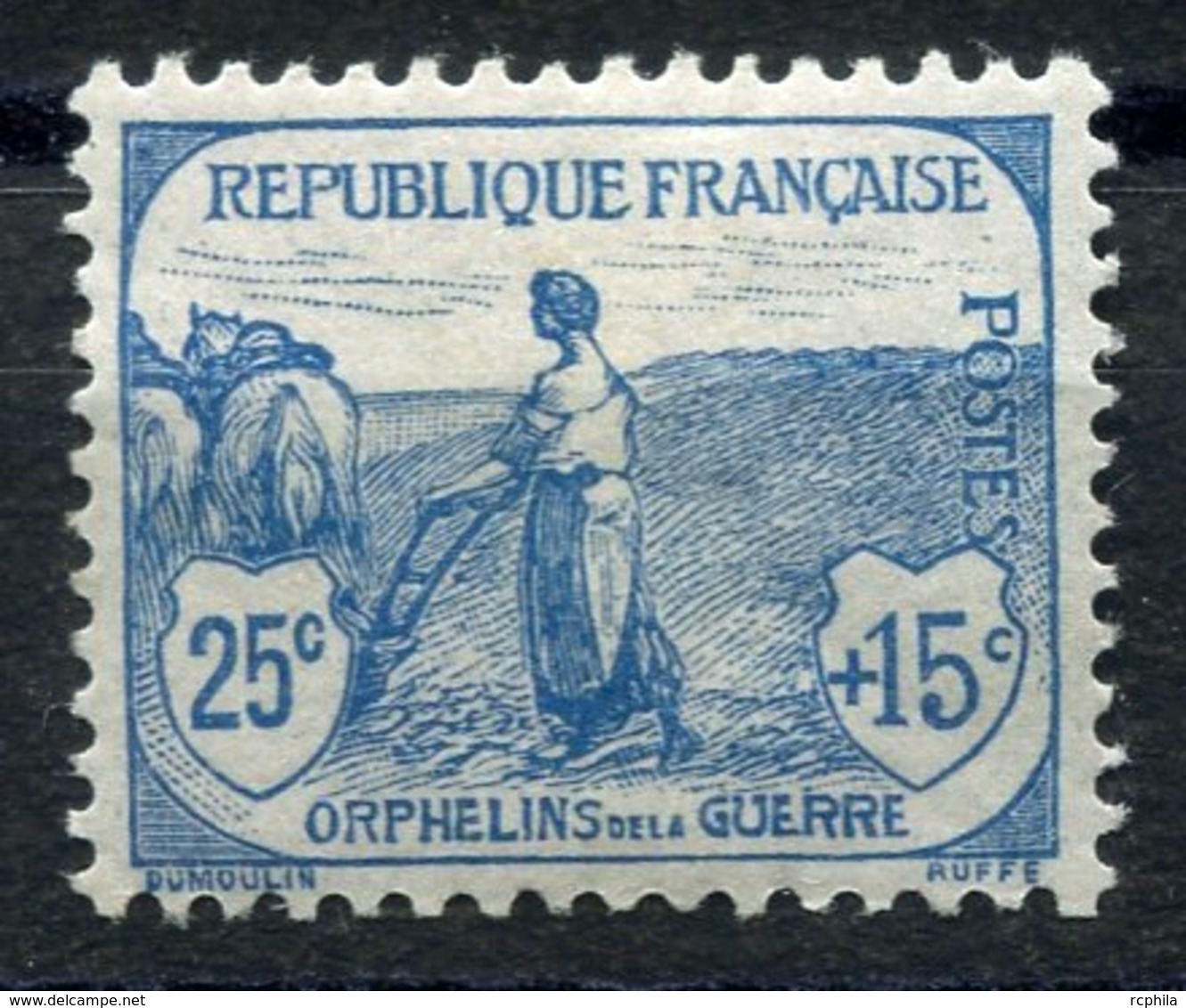 RC 11261 FRANCE N° 151 - 25c + 15c ORPHELINS COTE 90€ NEUF * MH TB - Neufs