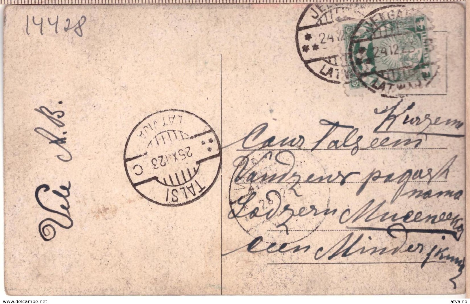 LATVIA. LETTLAND. KAROGS EDWARTS DZEJA 1923 - Lettonie