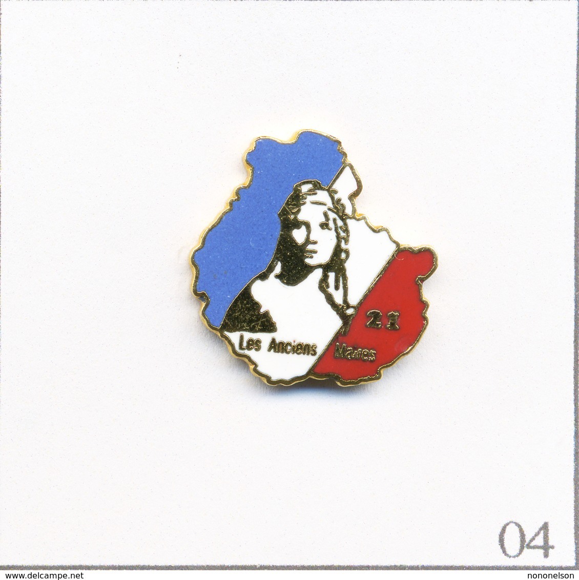 Pin's Association Des Anciens Maires Du Département De La Côte D’Or (21) Avec Buste Marianne. Non Est. EGF. T633-04 - Administrations