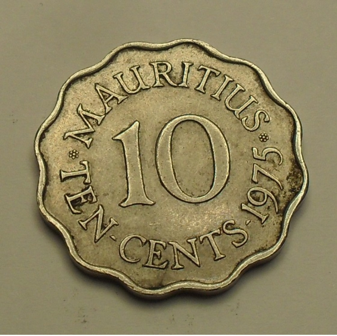 1975 - Maurice - Mauritius - 10 CENTS, Elizabeth II, KM 33 - Maurice