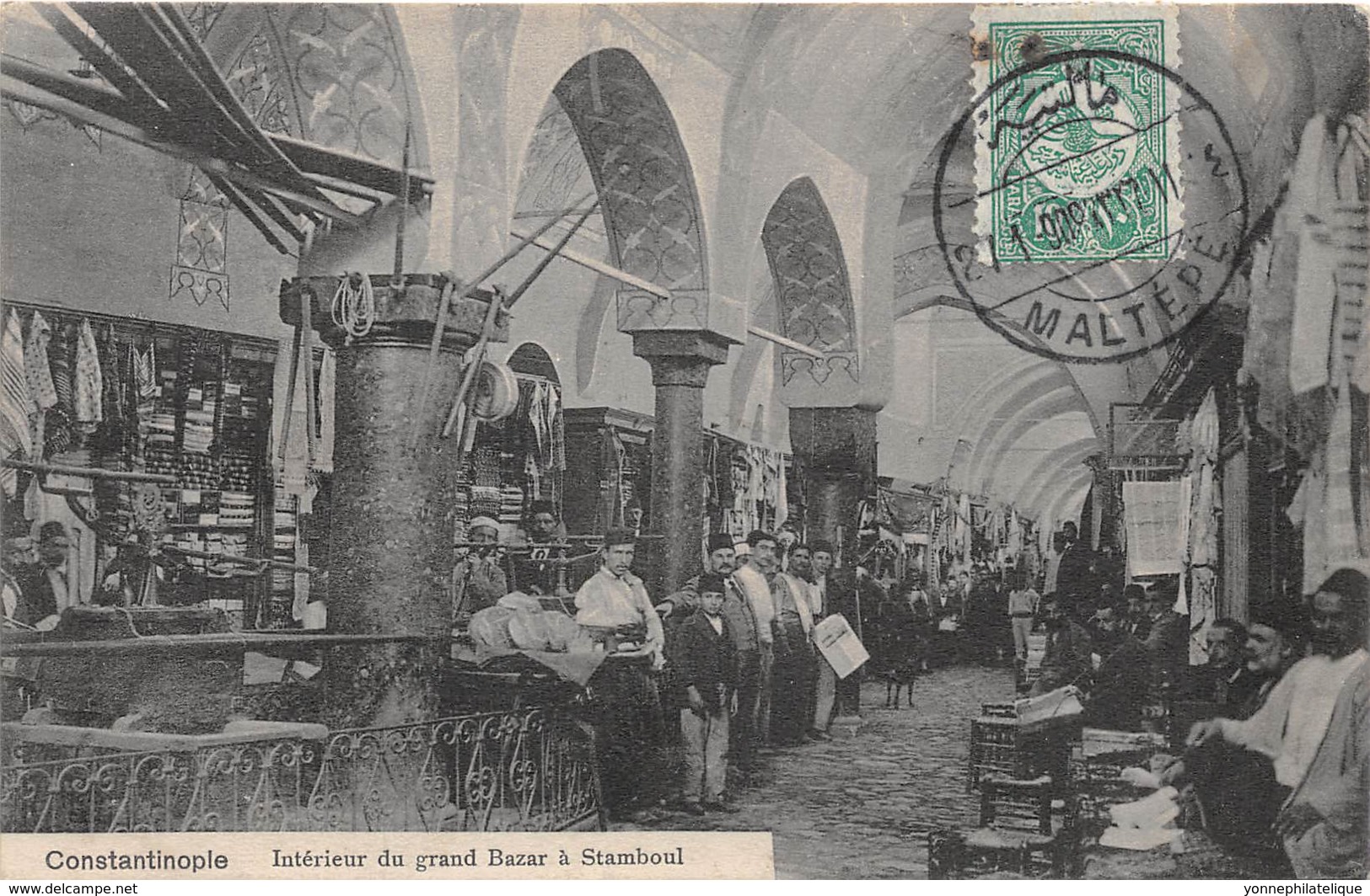 Turquie / 04 - Constantinople - Intérieur Du Grand Bazar à Stamboul - Belle Oblitération - Turquie