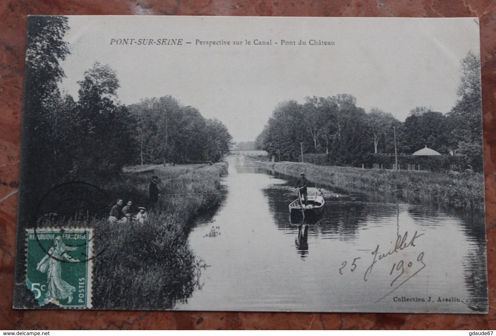 PONT SUR SEINE (10) - PERSPECTIVE SUR LE CANAL - PONT DU CHATEAU - Autres & Non Classés