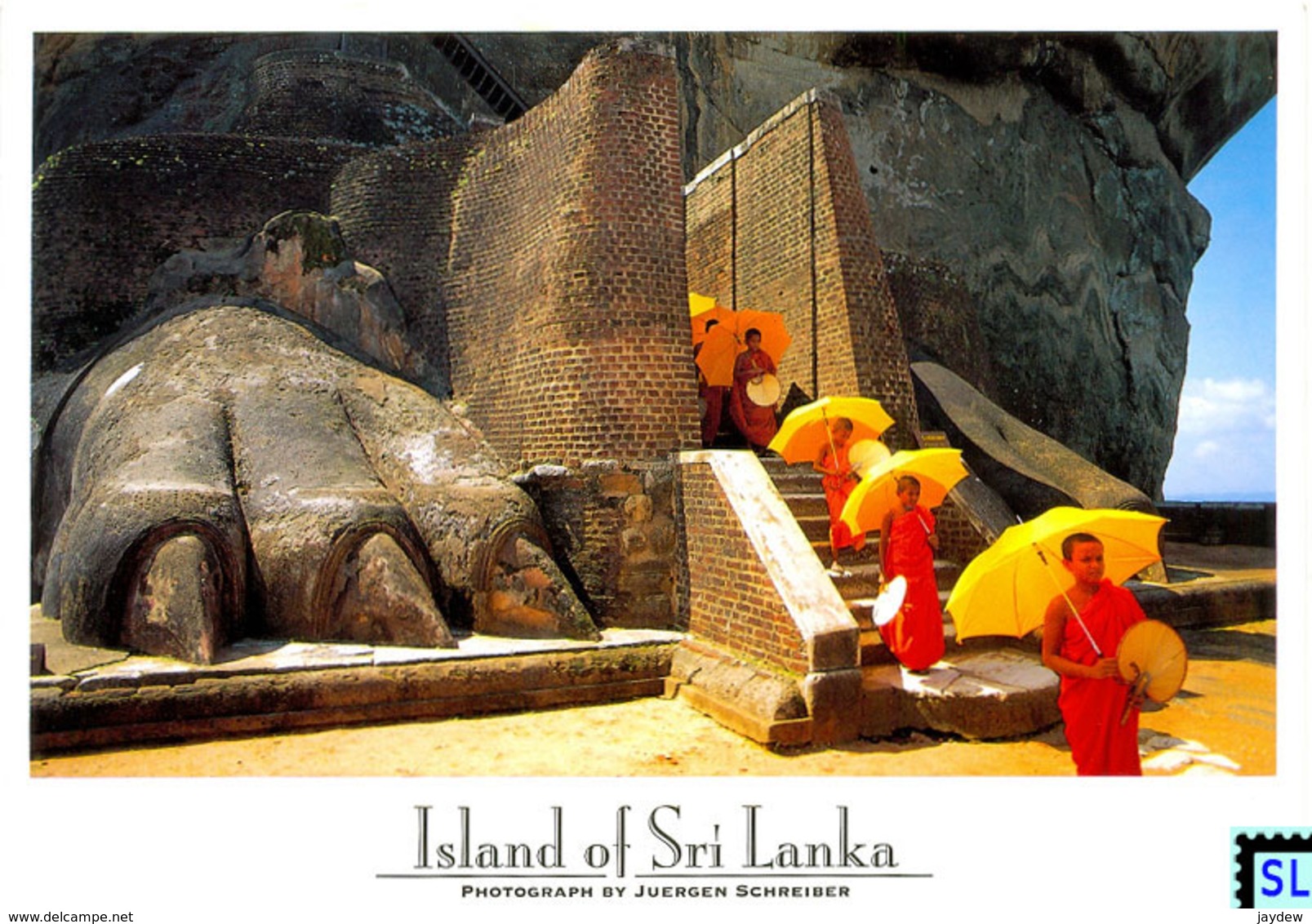 Sri Lanka Postcards, Sigiriya, Lion Paw, UNESCO, Postcrossing - Sri Lanka (Ceylon)