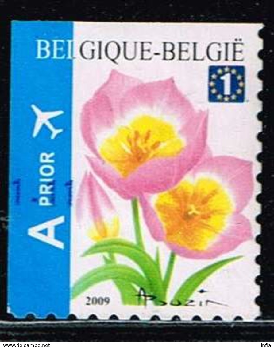 Belgien 2009, Michel# 3918 Eu + Du + Eo O Tulip Bakeri Selfadh. - Gebraucht