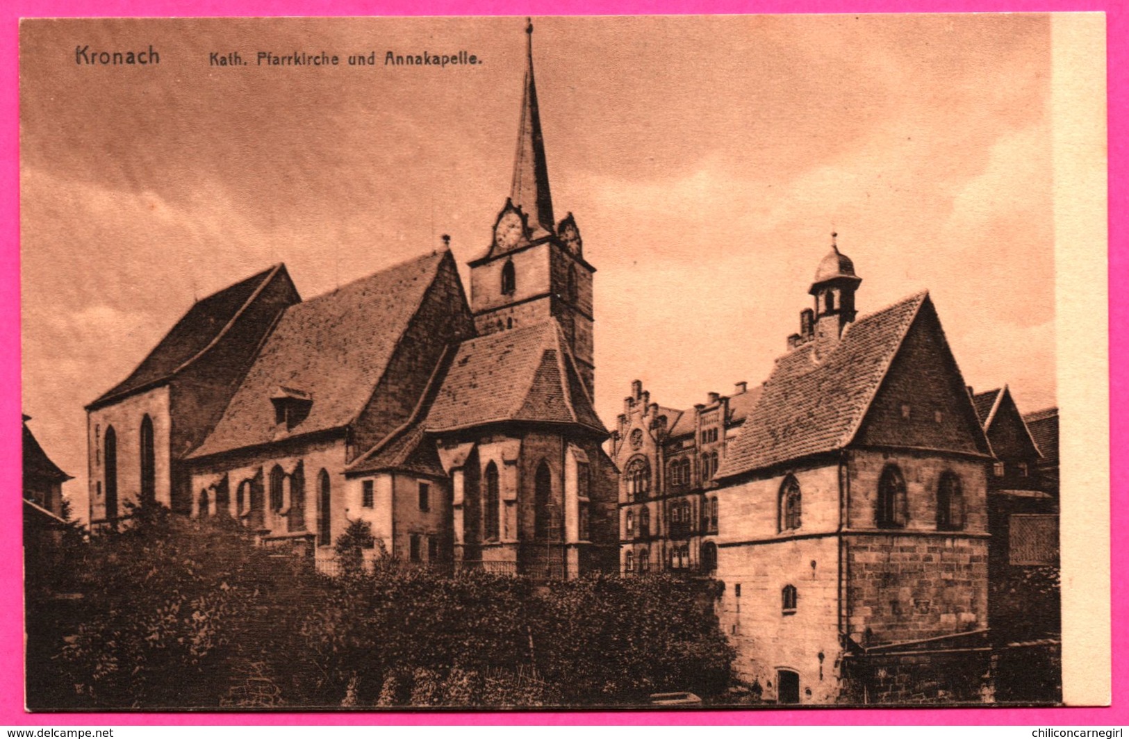 Kronach - Kath. Pfarrkirche Und Annakapelle - Eglise Et Chapelle - Verlag KARL LINK Nr. 930 - Kronach